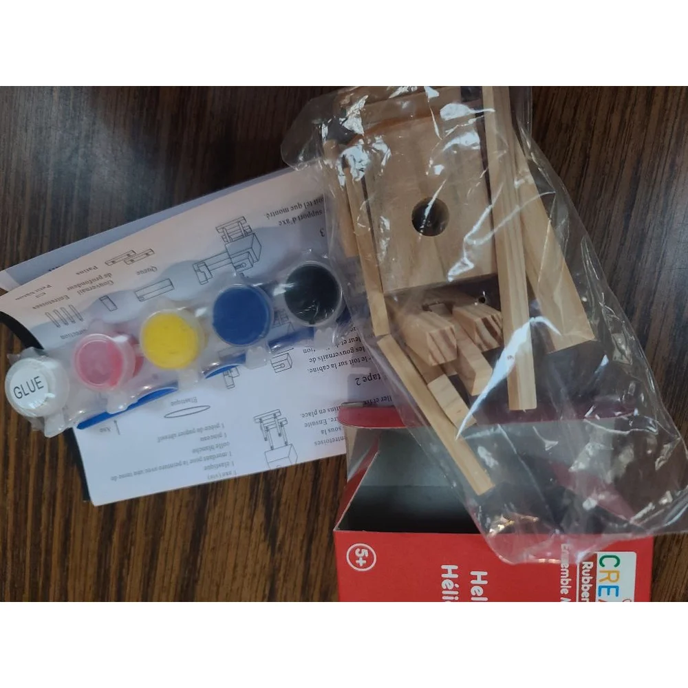 Creatology Race Car Train Helicopter Model Wood Kits